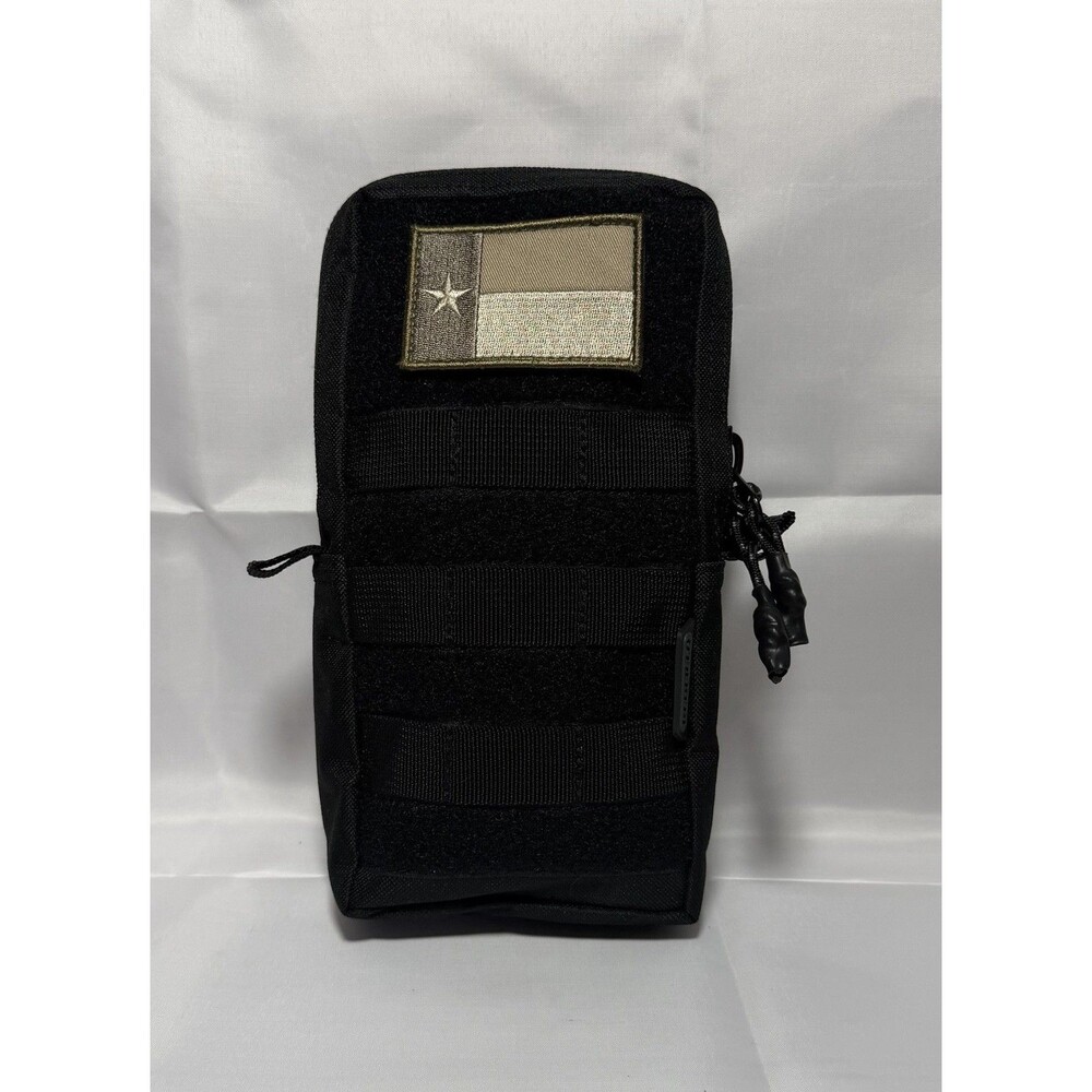Redfield Utility Pouch Texas State Flag Patch Black MOLLE Compatible Tactical